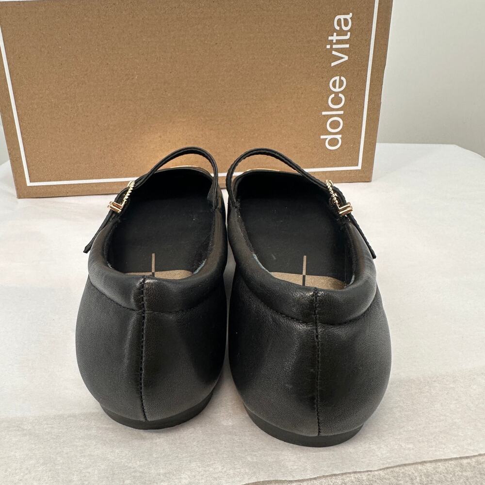 DOLCE VITA NWT Reye Toe Cap in Black Leather // 8 - Picture 7 of 14